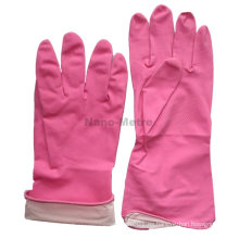 NMSAFETY spray flockline rosa polvo guantes de cocina de cocina libre